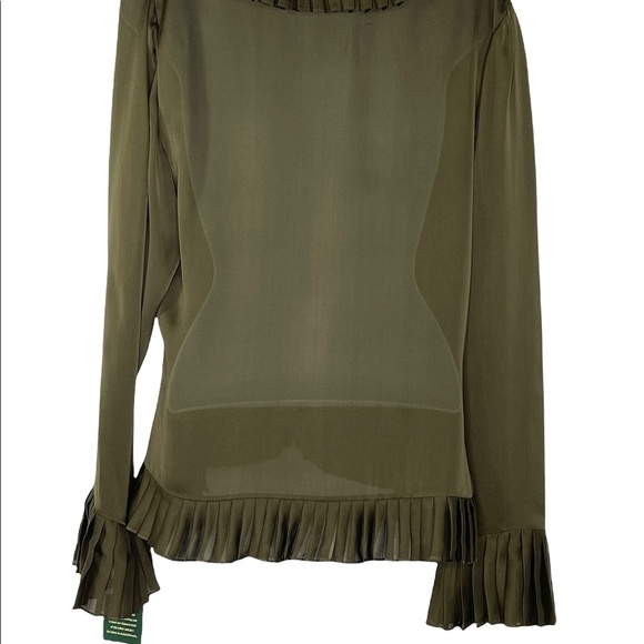 Lauren by Ralph Lauren Silk Ruffled Blouse - Picture 4 of 11